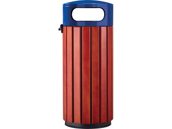 Poubelle de ville 40 ou 60L Zeno Bois