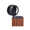 Corbeille de ville 60 ou 80L Zeno Alu