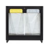 Meuble de tri sélectif mobile 2 et 3 flux Trimouv