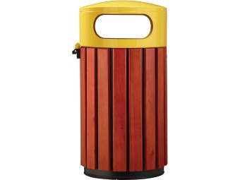 Poubelle de ville 40 ou 60L Zeno Bois