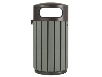 Poubelle extérieur en briques alimentaires recyclées Zeno Etik