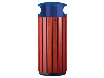 Poubelle de ville 40 ou 60L Zeno Bois