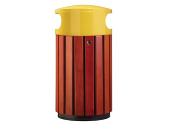 Poubelle de ville 40 ou 60L Zeno Bois