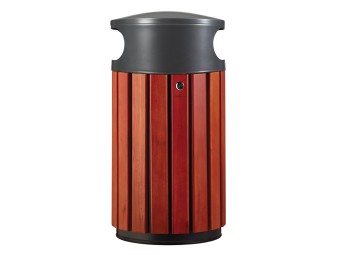 Poubelle de ville 40 ou 60L Zeno Bois