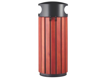 Poubelle de ville 40 ou 60L Zeno Bois