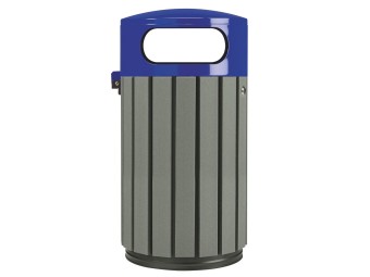 Poubelle extérieur en briques alimentaires recyclées Zeno Etik