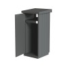 Poubelle extérieure béton à poser 130L Zeus
