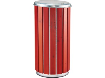 Poubelle extérieur 80L en bois avec couvercle plein Zeno Bois Protec