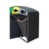Point de tri 3 flux avec 3 bacs roulants 120L, 240L ou 340L Trirok