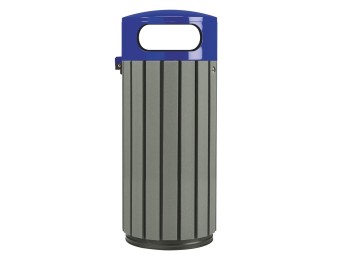 Poubelle extérieur en briques alimentaires recyclées Zeno Etik