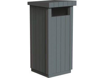 Poubelle extérieure béton à poser 130L Zeus