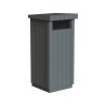 Poubelle extérieure béton à poser 130L Zeus