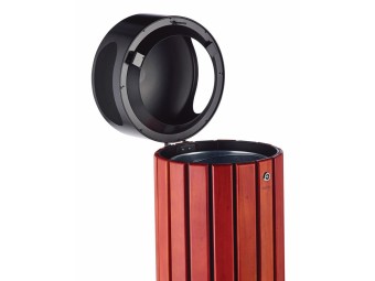 Poubelle de ville 40 ou 60L Zeno Bois