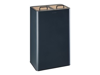 Poubelle intérieur double flux 2 x 40L tri sélectif Venus Signature