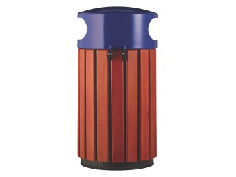 Poubelle de ville 40 ou 60L Zeno Bois