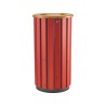Poubelle extérieur 80L en bois avec tête entonnoir Zeno Bois Access
