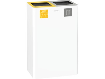 Poubelle intérieur double flux 2 x 40L tri sélectif à composer Venus