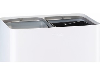 Poubelle intérieur double flux 2 x 40L tri sélectif à composer Venus