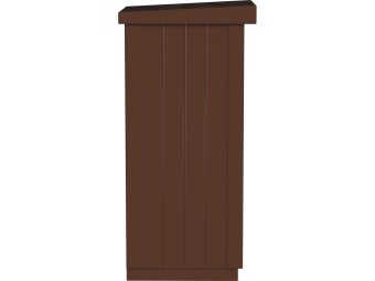 Poubelle extérieure béton à poser 130L Zeus