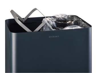 Poubelle intérieur double flux 2 x 40L tri sélectif Venus Signature