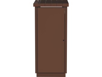 Poubelle extérieure béton à poser 130L Zeus