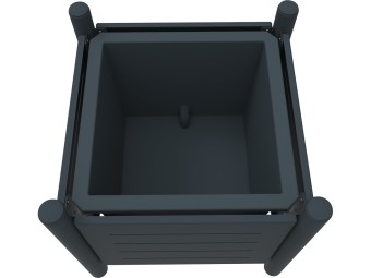 Jardinière à poser 75L Vibrato Métal