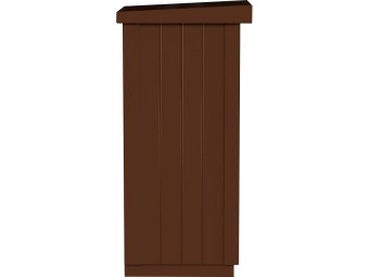 Poubelle extérieure béton à poser 130L Zeus