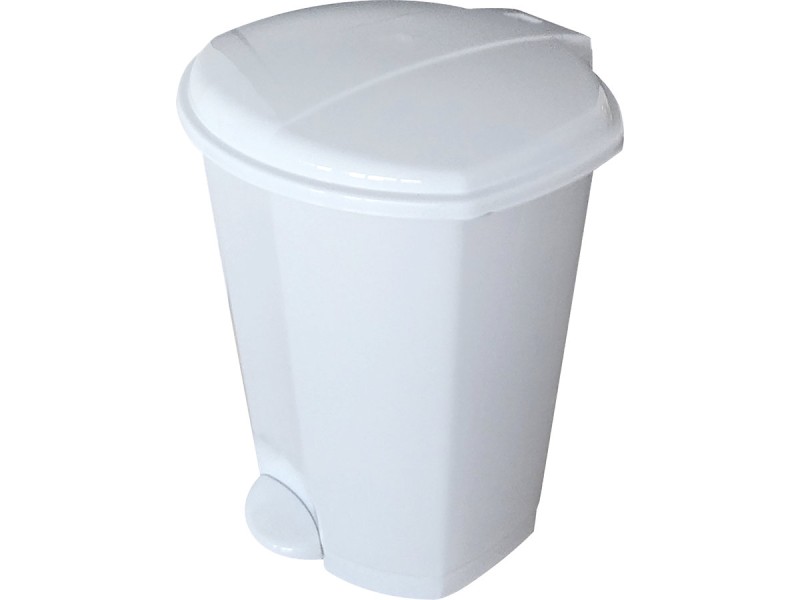 Poubelle à pédale blanche HACCP Prima