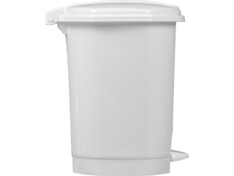 Poubelle à pédale blanche HACCP Prima