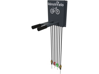 Station d'entretien et de gonflage en libre service Rénov'élo murale