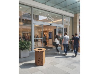 Poubelle tri séléctif acier simple flux - Solo