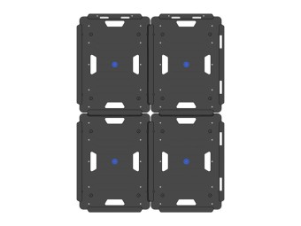 Plateau roulant avec roues repliables - RP602