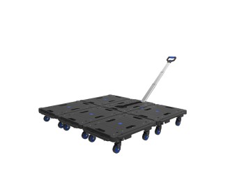 Plateau roulant avec poignée télescopique - RP602HANDLE