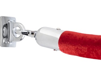 Attache murale pour poteau de balisage corde