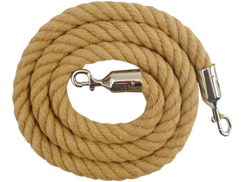 Corde tressée ou torsadée pour poteau de guidage à corde