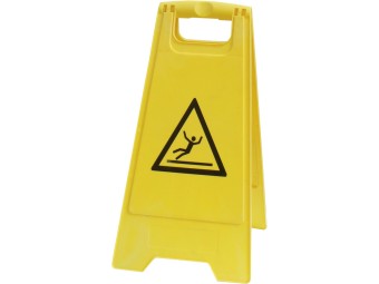 Panneau chevalet avertissement SOL GLISSANT