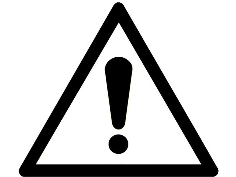 Lot de 2 stickers adhésifs - ATTENTION DANGER