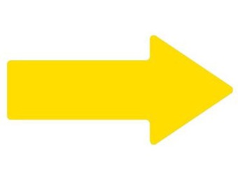 Lot de 5 marquages au sol adhésifs extérieur - FLÈCHE