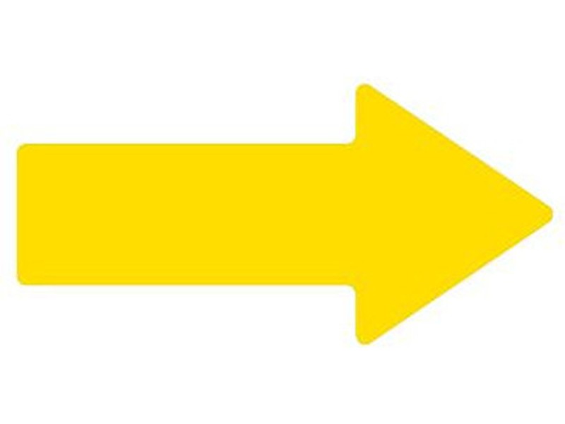 Lot de 5 marquages au sol adhésifs extérieur - FLÈCHE