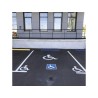 Marquage au sol adhésif extérieur - PARKING HANDICAPÉ