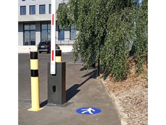 Marquage au sol adhésif extérieur - OBLIGATION PIÉTONS