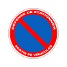 Panneau PVC : DEFENSE DE STATIONNER - vendu par lot de 5