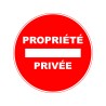 Panneau PVC : PROPRIETE PRIVEE - vendu par lot de 5