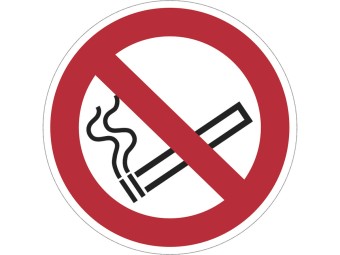 Panneau PVC : INTERDICTION DE FUMER - vendu par lot de 5