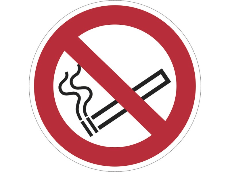 Panneau PVC : INTERDICTION DE FUMER - vendu par lot de 5