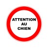 Panneau PVC: ATTENTION AU CHIEN - vendu par lot de 5