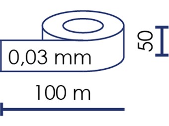 Rubalise 50mm x 100m