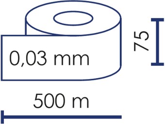 Rubalise 80mm x 500m