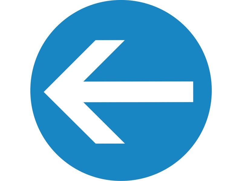 Marquage au sol adhésif - SENS OBLIGATOIRE