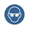 Panneau PVC : LUNETTES DE PROTECTION OBLIGATOIRES - vendu par lot de 